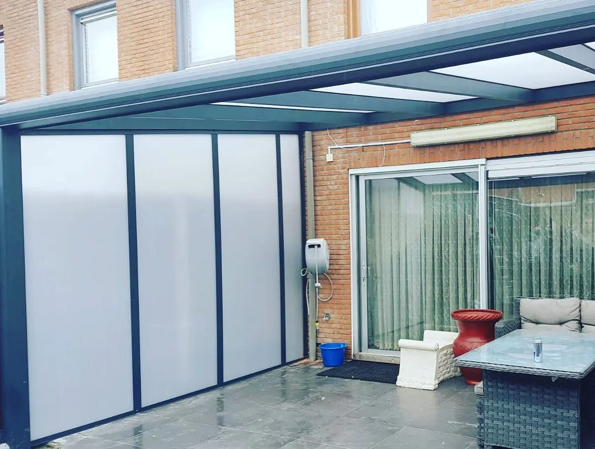 zijwand veranda