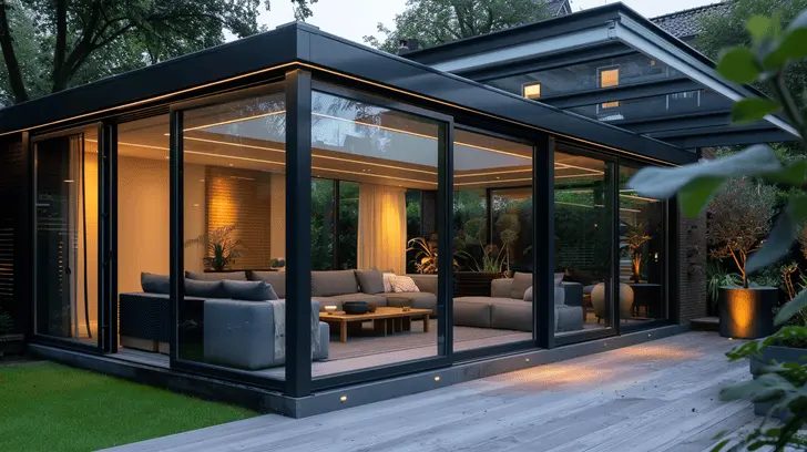 Tuinkamer inrichten met meubels en verlichting