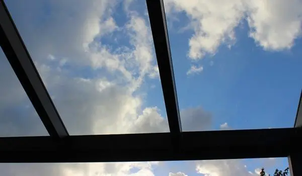 Carport glazen dak