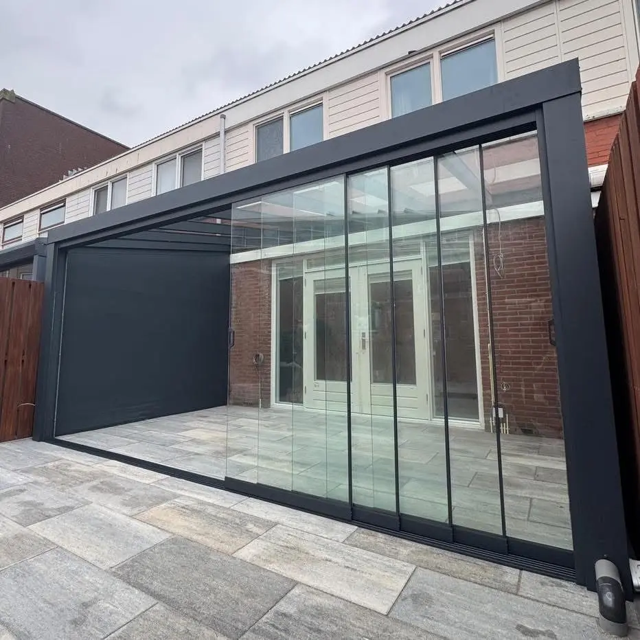 Patio roof Mönchengladbach with sliding door